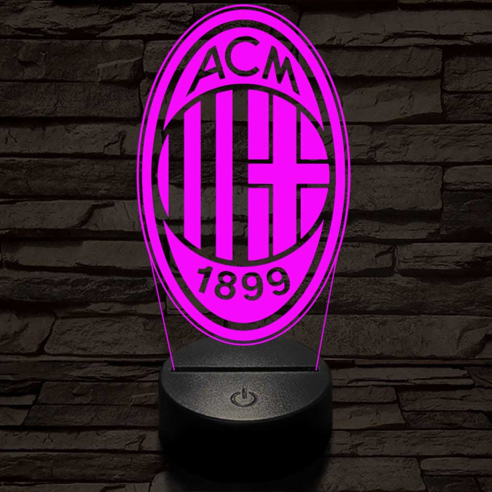 AC Milan 3D led lámpa