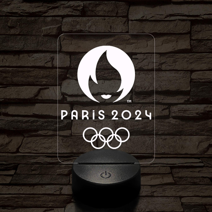 Olimpia 2024 7 színű 3D led lámpa