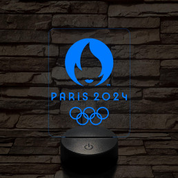 Olimpia 2024 7 színű 3D led lámpa