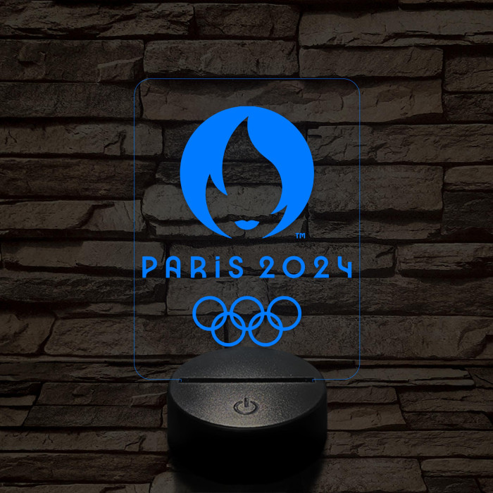 Olimpia 2024 7 színű 3D led lámpa
