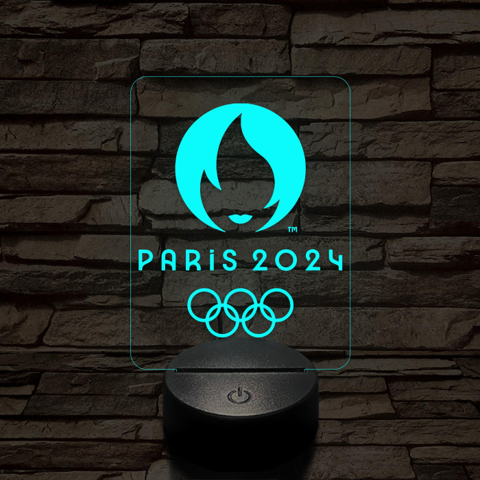 Olimpia 2024 7 színű 3D led lámpa