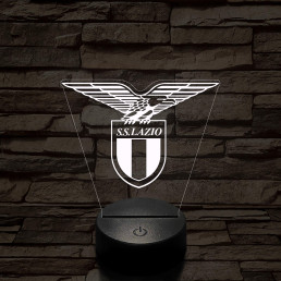 S.S.LAZIO 7 színű 3D led lámpa