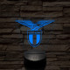 S.S.LAZIO 7 színű 3D led lámpa