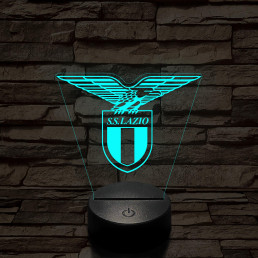 S.S.LAZIO 7 színű 3D led lámpa