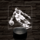Kosárlabdás akcióban 7 színű valósághű 3D led lámpa