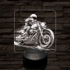 Chopper lazán 7 színű valósághű 3D led lámpa
