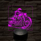 Chopper lazán 7 színű valósághű 3D led lámpa
