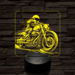 Chopper lazán 7 színű valósághű 3D led lámpa