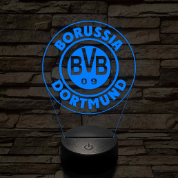 Borussia Dortmund logo 3D led lámpa