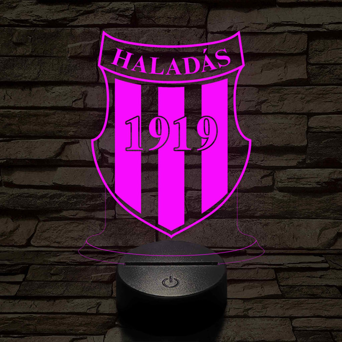 Haladás 7 színű 3D led lámpa