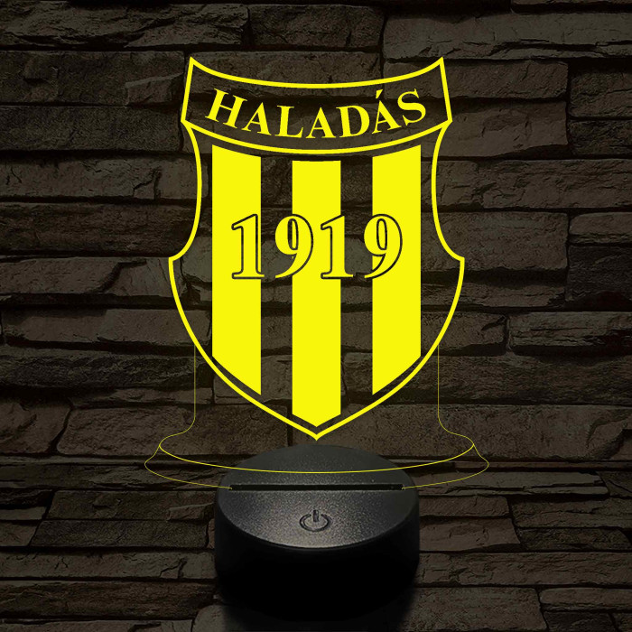 Haladás 7 színű 3D led lámpa