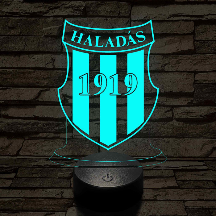 Haladás 7 színű 3D led lámpa