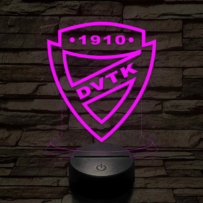DVTK 7 színű 3D led lámpa