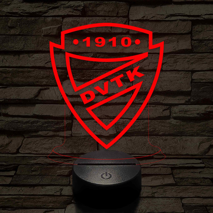 DVTK 7 színű 3D led lámpa