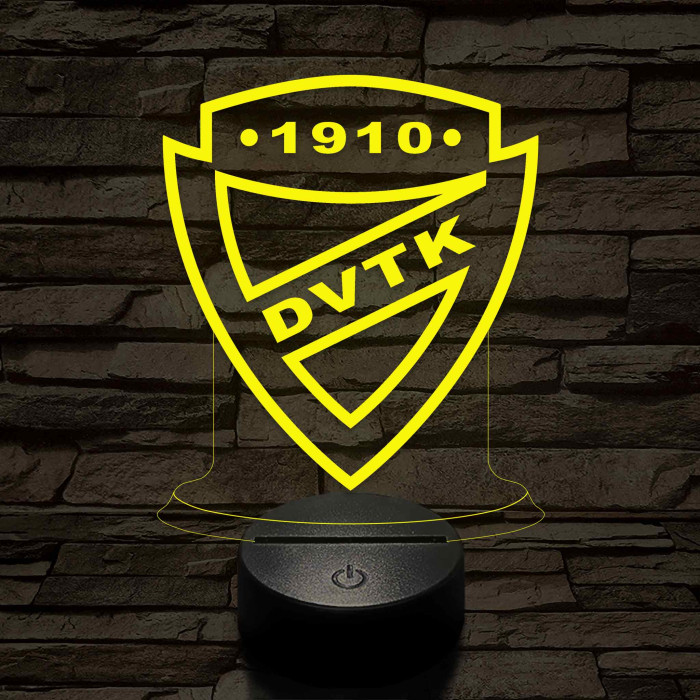 DVTK 7 színű 3D led lámpa