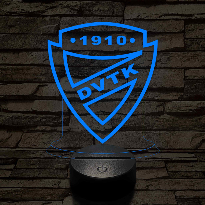 DVTK 7 színű 3D led lámpa