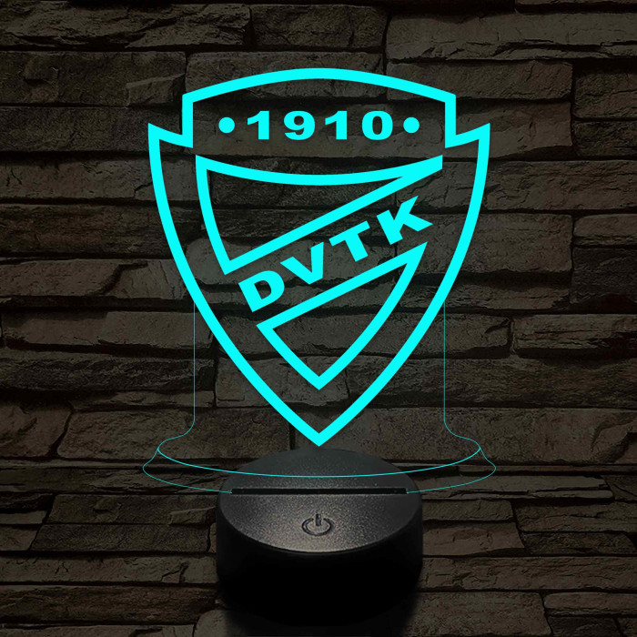 DVTK 7 színű 3D led lámpa