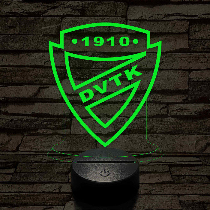DVTK 7 színű 3D led lámpa