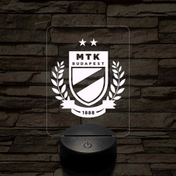 MTK Budapest címer – 7 színű, színváltós 3D LED lámpa