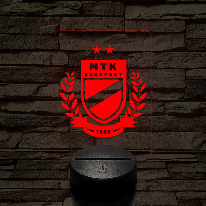 MTK Budapest címer – 7 színű, színváltós 3D LED lámpa