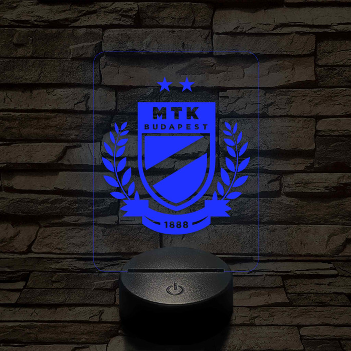 MTK Budapest címer – 7 színű, színváltós 3D LED lámpa