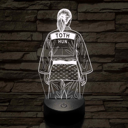 Judós lány – 7 színű, színváltós 3D LED lámpa