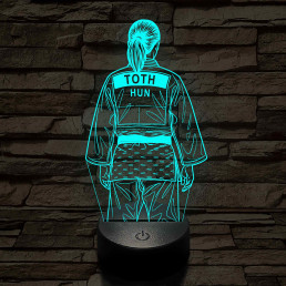 Judós lány – 7 színű, színváltós 3D LED lámpa