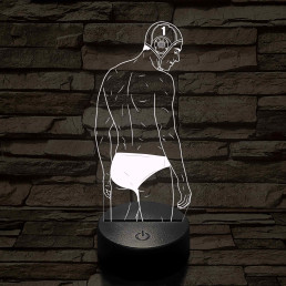 Vízilabdás fiú – Számmal kérhető 7 színű 3D led lámpa