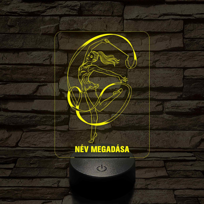 Bajnok Talajtornász – 7 színű, színváltós 3D LED lámpa