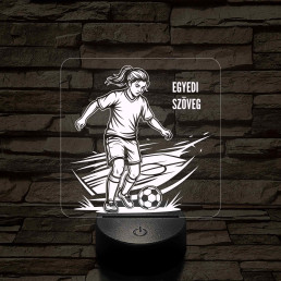 Focista Kislány – 7 színű, színváltós 3D LED lámpa