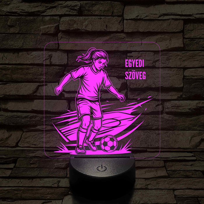 Focista Kislány – 7 színű, színváltós 3D LED lámpa