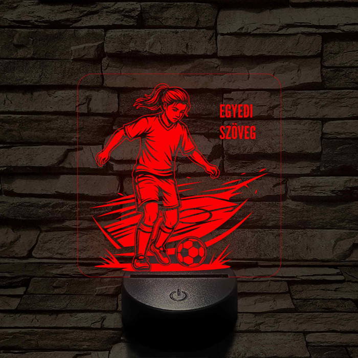 Focista Kislány – 7 színű, színváltós 3D LED lámpa