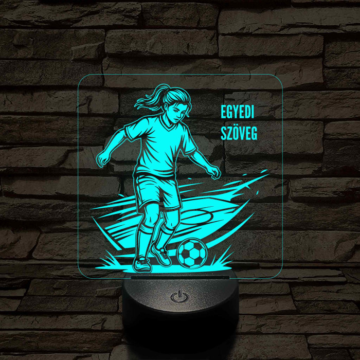 Focista Kislány – 7 színű, színváltós 3D LED lámpa