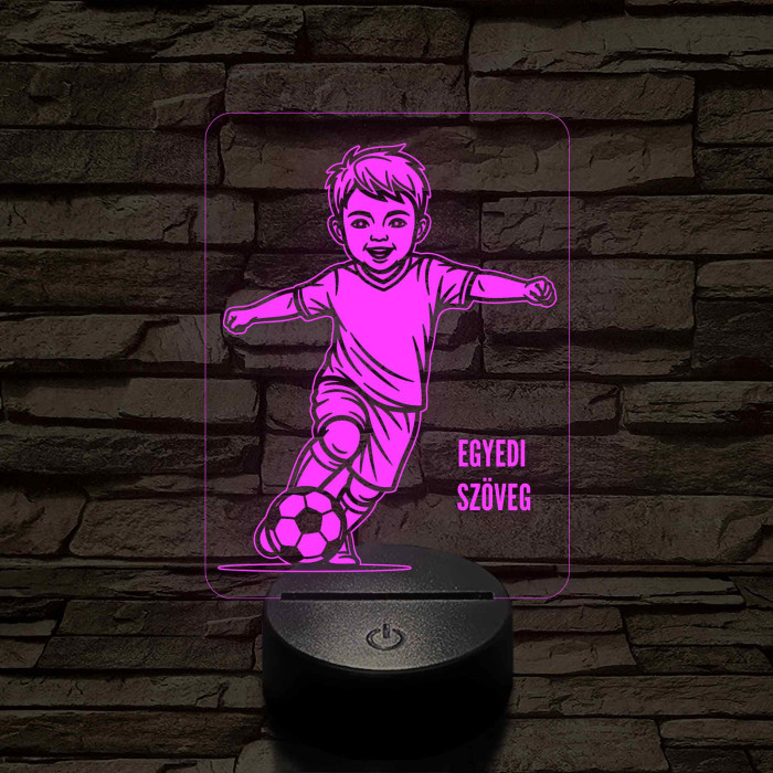 Focista Kisfiú – 7 színű, színváltós 3D LED lámpa