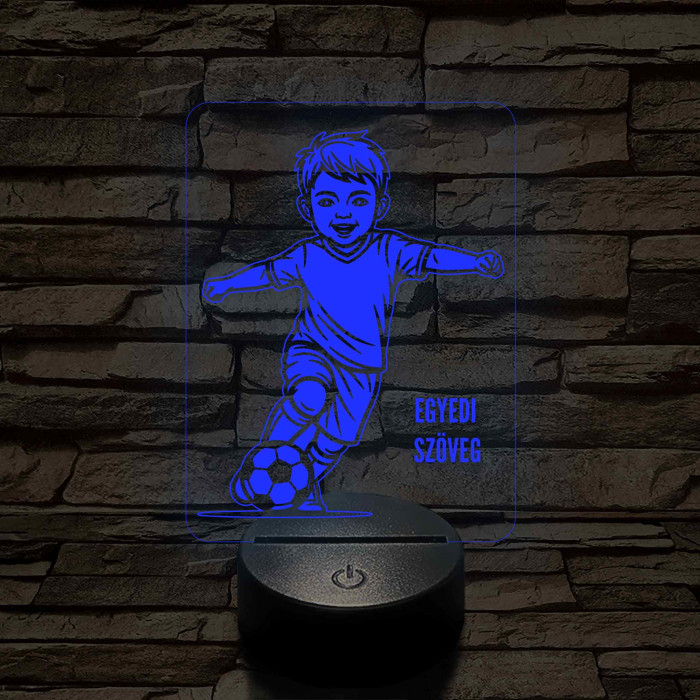Focista Kisfiú – 7 színű, színváltós 3D LED lámpa