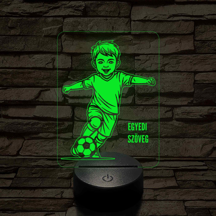 Focista Kisfiú – 7 színű, színváltós 3D LED lámpa