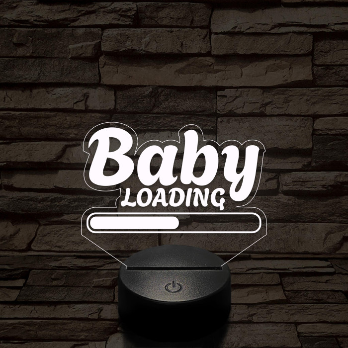 Baby Loading 7 színű 3D led lámpa