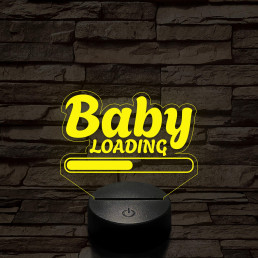 Baby Loading 7 színű 3D led lámpa
