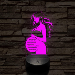 Anyai Fény 7 színű 3D led lámpa