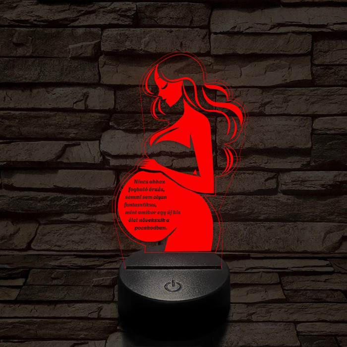 Anyai Fény 7 színű 3D led lámpa