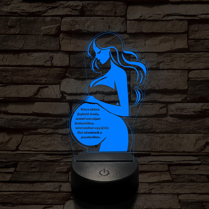 Anyai Fény 7 színű 3D led lámpa