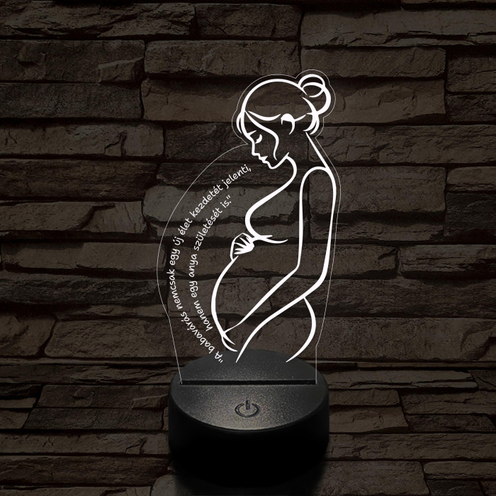 Kismama Csodája 7 színű 3D led lámpa