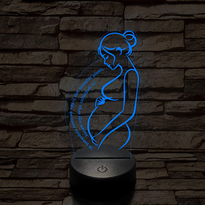 Kismama Csodája 7 színű 3D led lámpa