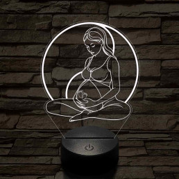 Kismama egyensúly 7 színű 3D led lámpa