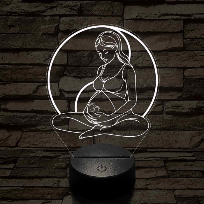 Kismama egyensúly 7 színű 3D led lámpa