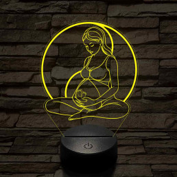 Kismama egyensúly 7 színű 3D led lámpa