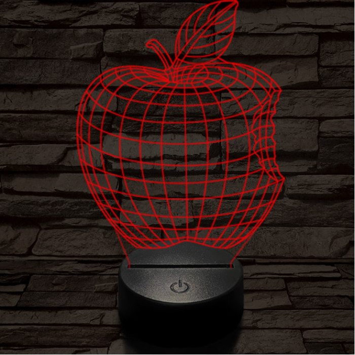 Alma 7 színű 3D led lámpa