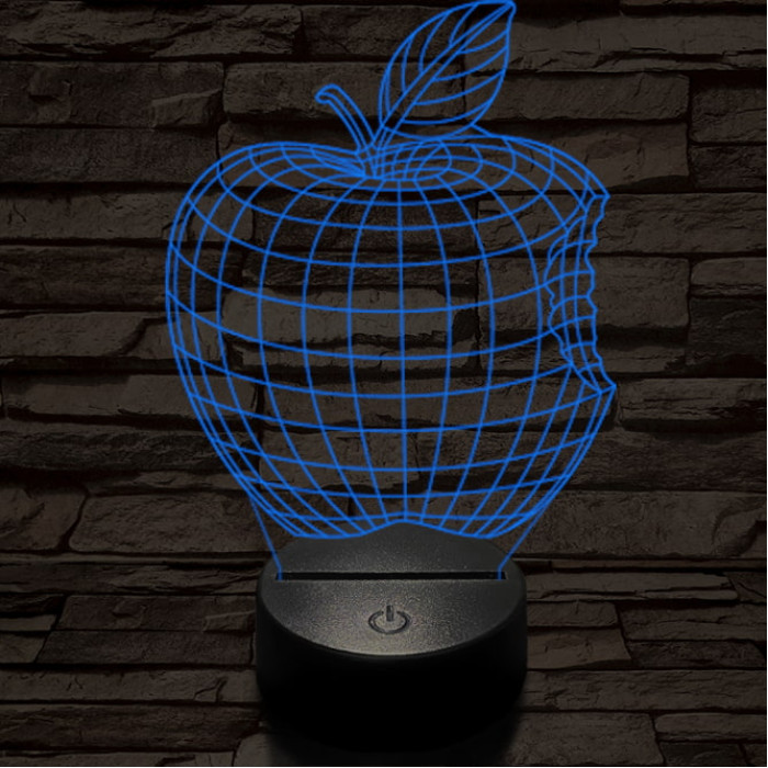 Alma 7 színű 3D led lámpa