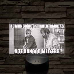 Rablótámadás 7 színű  3D led lámpa