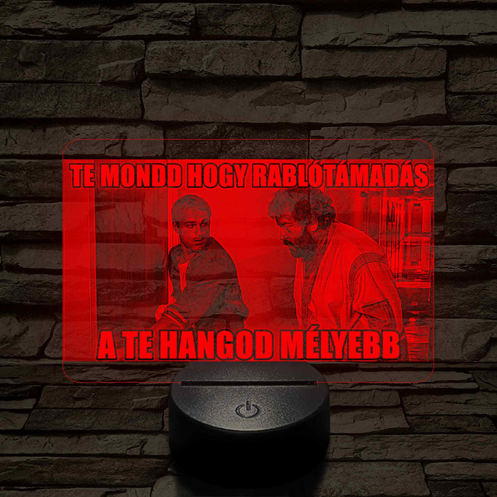 Rablótámadás 7 színű  3D led lámpa